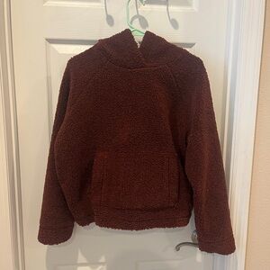 Vince Brown Fleece Hoodie